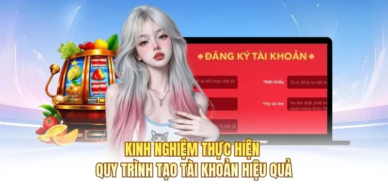 Kinh nghiệm thực hiện quy trình tạo tài khoản hiệu quả